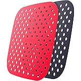 Airware Reusable Air Fryer Liners – 8.5 Inch Square, The Original Non-Stick Silicone Air Fryer Mats | Air Fryer Accessories F