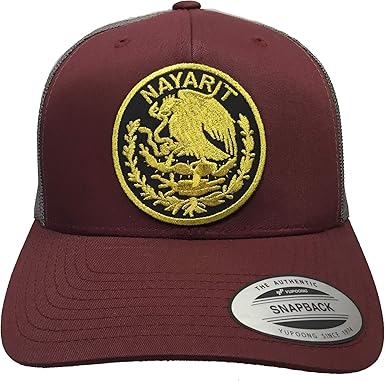maroon and gold hat