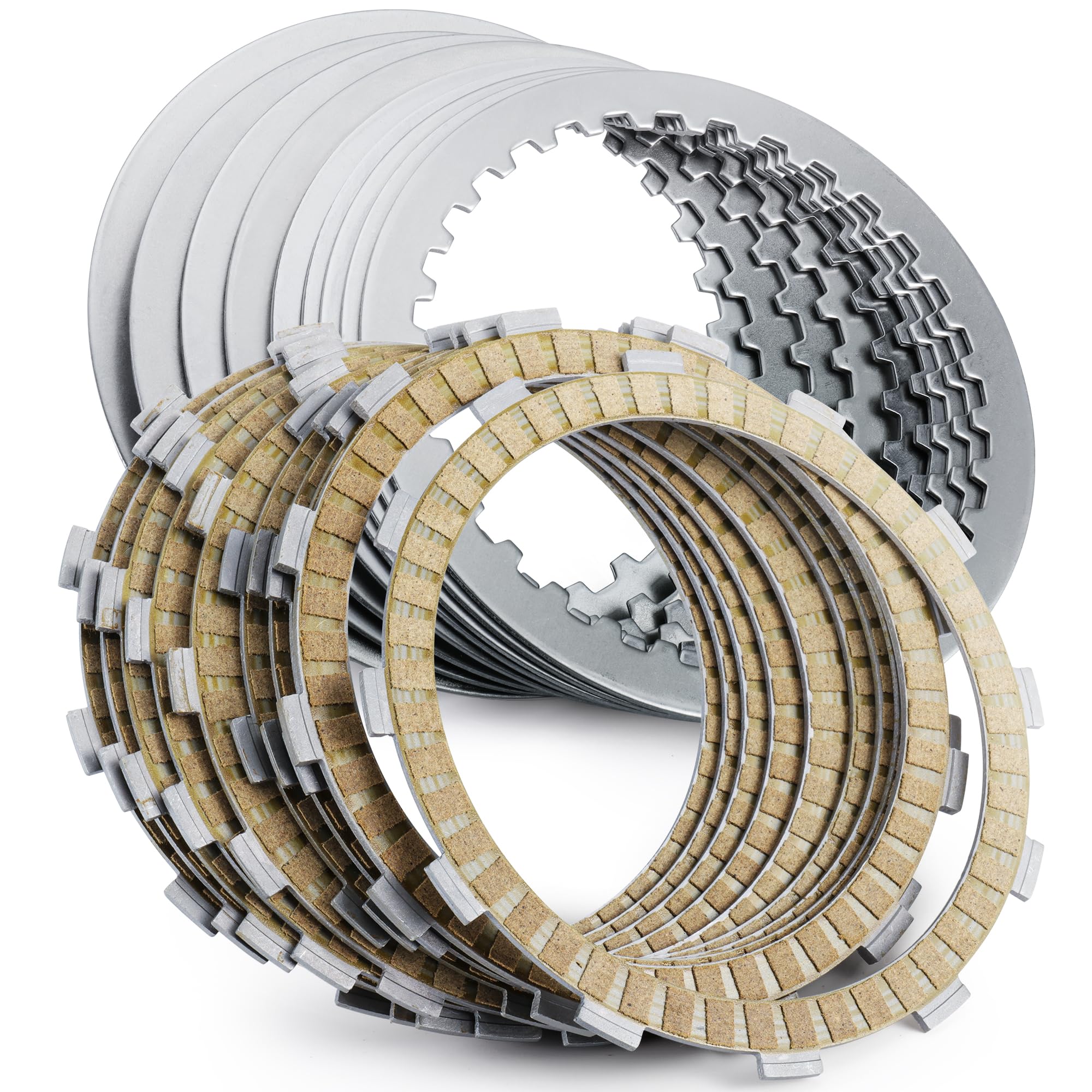 Photo 1 of Twin Cam Extra Clutch Plates Friction Steel Clutch Kit Compatible with 1999-2017 Harley Softail Touring Dyna Trike Models, 1998-1999 Evolution 1340 19 PCS