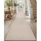 Color&Geometry Door Mat 3'x10' Runner Rug with Rubber Backing, Non Slip Washable Hallway Rug, Carpet Runners for Hallway Living Room Bedroom, Beige (Rolled-up NO Creases)