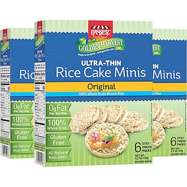 Amazon.com: Haddar Wholegrain Rice Cakes 4.2oz (3 Pack) Made From
