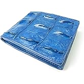 Pelgio Genuine Crocodile Alligator Backbone Skin Leather Bifold Wallet ([B1] 6 Card Slots + 2 ID Windows + 2 Compartment for Bills, Ultramarine Blue)