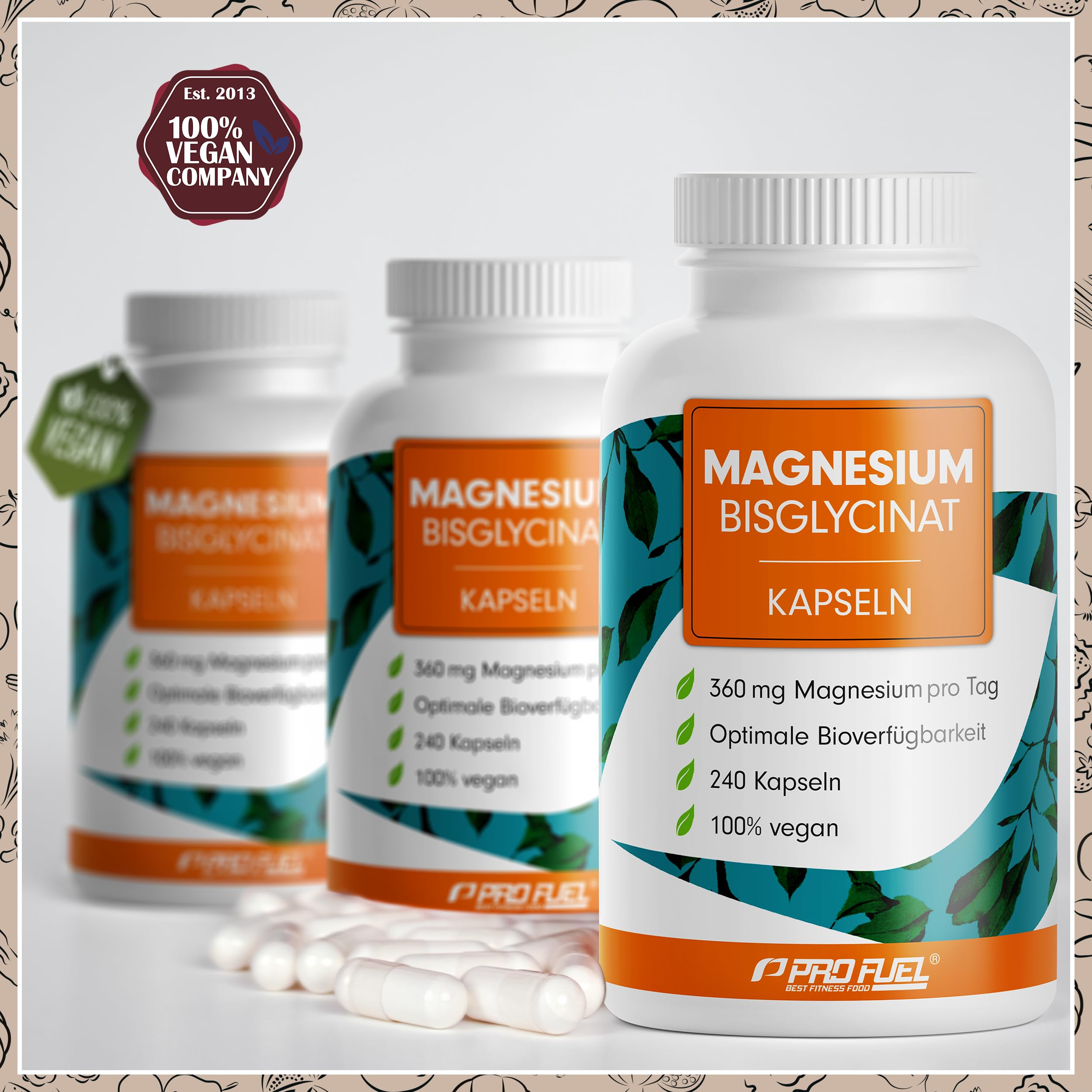 Magnesium Bisglycinat Kapseln 240x - optimal hochdosiert & bioverfügbar - 360 mg Magnesium pro Tag - laborgeprüft mit Zertifikat - 100% vegan - Vorrat für 80 Tage 4