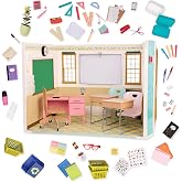 Our Generation - Awesome Academy - Classroom Playset - School Supplies - 18-Inch Doll Accessories - Pretend Play - Toy for Kids 3 Years +