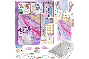 PERRYHOME DIY Journal Kit, Journaling Kit for Teenage Girls and Scrapbook & Diary Supplies Set, Teen Girl Birthday Gifts Idea