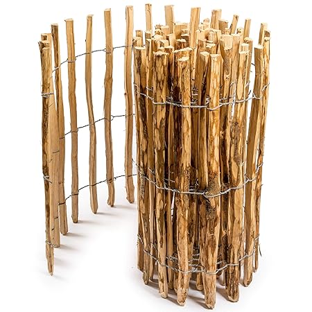 Floranica® - Imprägnierter Staketenzaun, nur sortierte, Massive Stäbe sichere Spitzen, viele Größen aus eigenem Werk, Gartenz