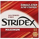 Stridex Strength Medicated Pads, Maximum, 55 Count
