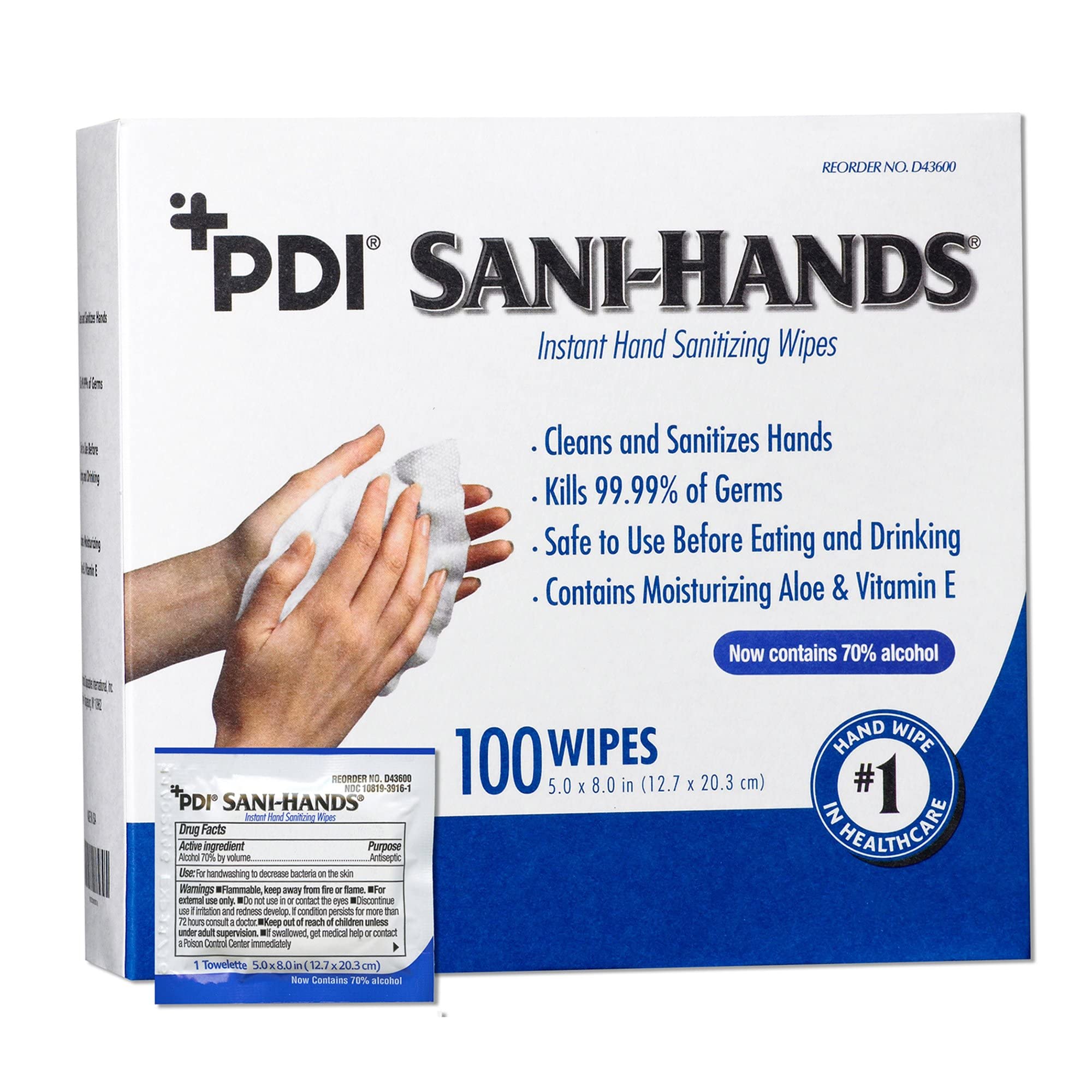 Mua Sani-Hands Instant Hand Sanitizing Wipes - Ethyl Alcohol Wipes with ...