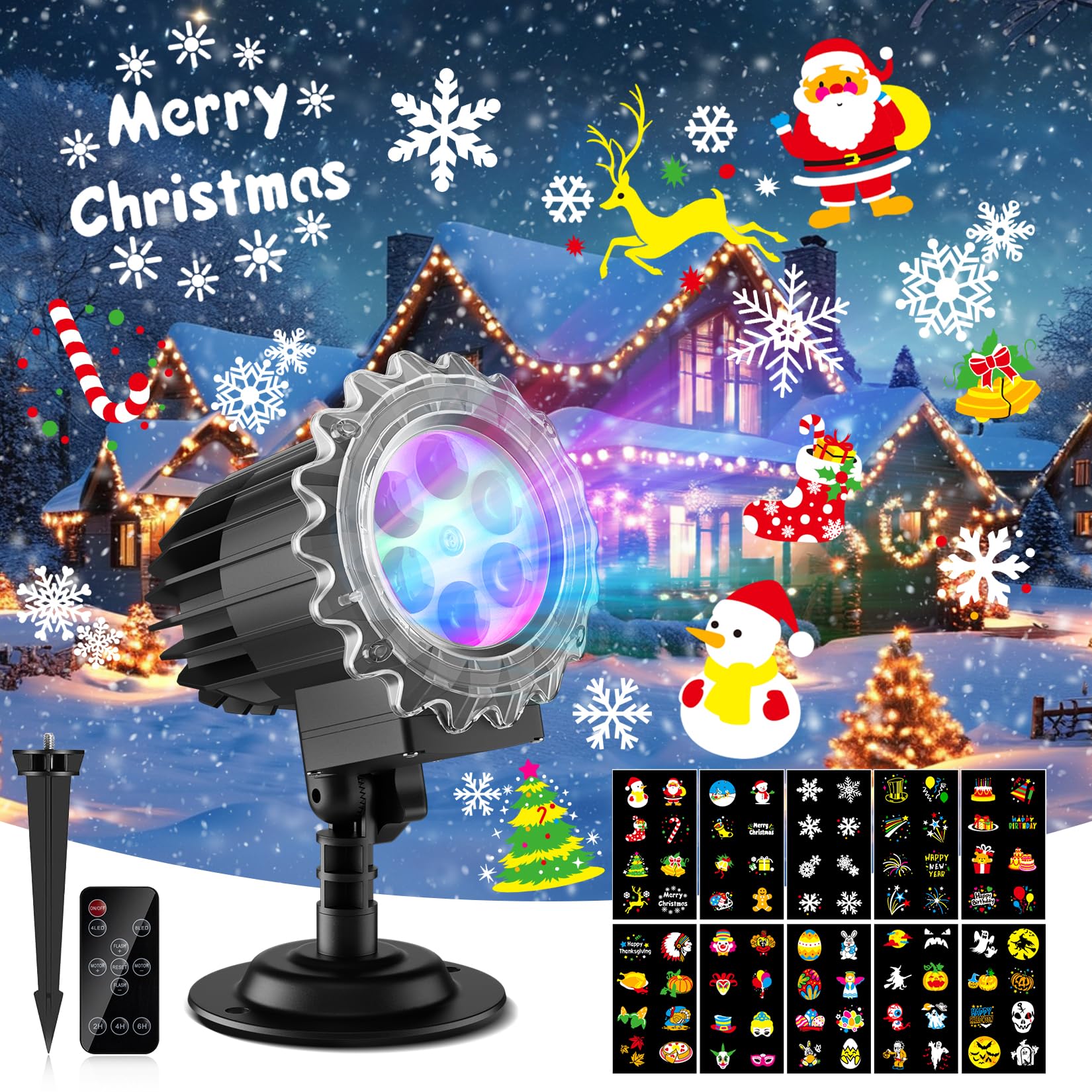 Christmas Snowflake Projector Lights