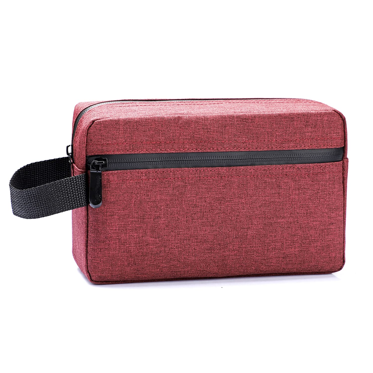 Photo 1 of ****NEEDS NEW ZIPPER**** Etercycle Toiletry Bag for Men, Portable Travel Toiletry Organizer Bag,Shaving Bag for Toiletries Accessories (Wine red)