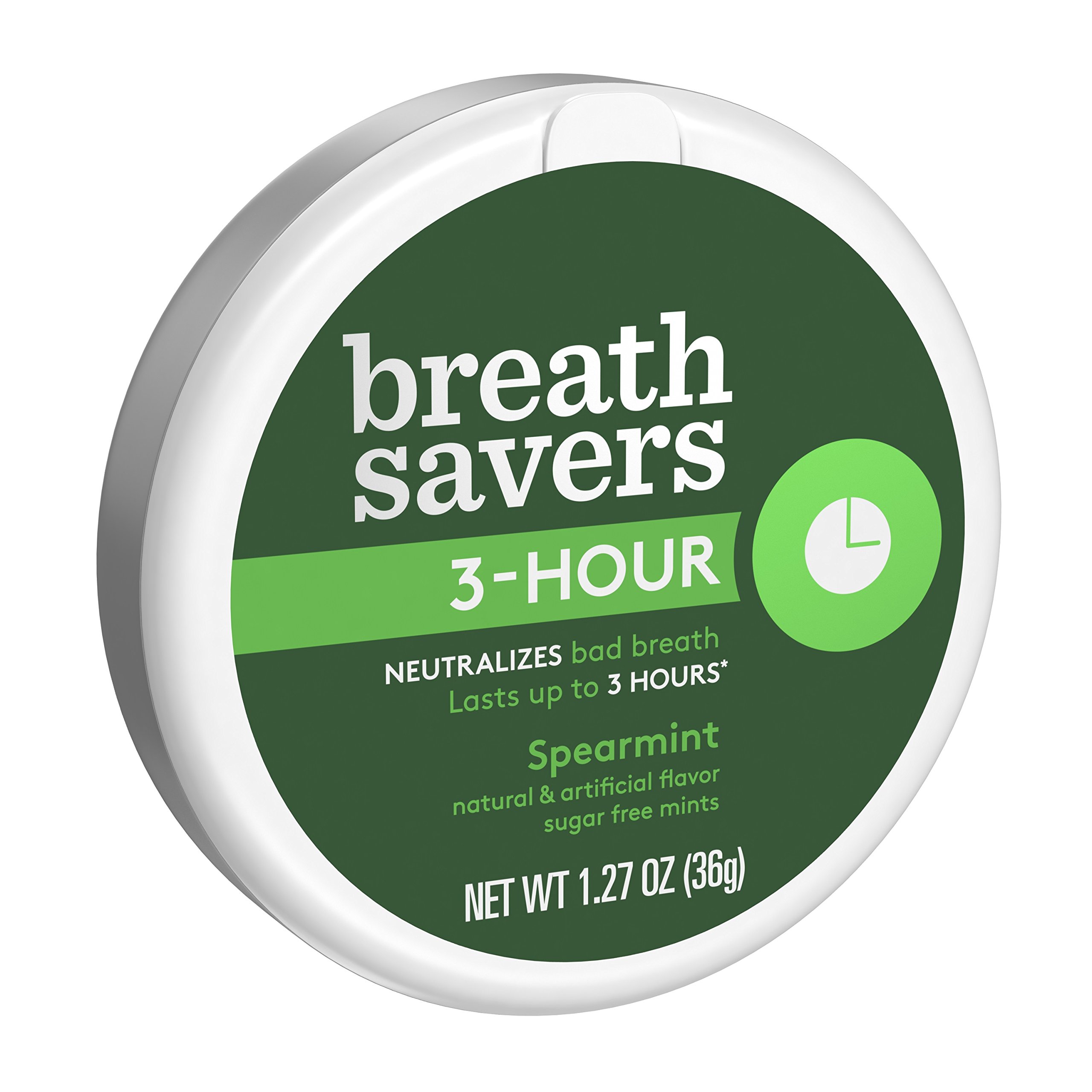 Hershey Breath Savers 3Hour Peppermint 1.1 Oz, 8 ea