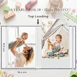 Vienrose Small Photo Albums 6x4 2 Pack Linen Grey 26 Pages Holds 52 Pictures view 2