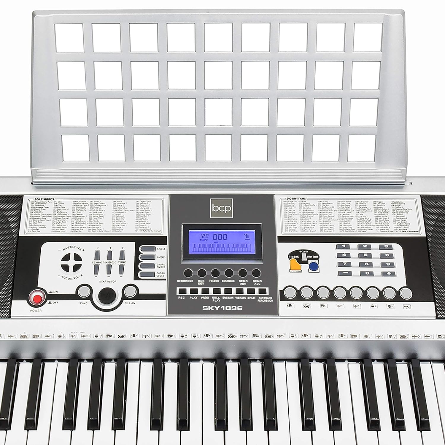 61 key keyboard. Digital keyboard. music keyboard with lighted keys.
