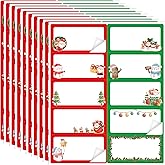 Ceiba Tree Christmas Address Labels Stickers 2 x 4 Inch Printable Mailing Labels Santa Snowman Wrapping Tags for Package Envelopes Boxes 200Pcs 10 Designs