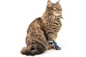 Balto Feline Splint Carpal/Tarsal Brace- Hyperextension Cat Brace – Brace with Aluminum Splint – Supports Fractures and Sprai