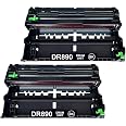 Lot De 2 Tambours DR890 Pour Imprimantes Brother HL-L6250DW HL-L6400DW MFC-L6750DW - Rendement 52 000 Pages