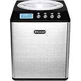 Whynter ICM-201SB 2.1 Quart Capacity Upright Automatic Compressor Ice Cream Maker with Stainless Steel Bowl in Black