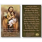 THE SAINTS COLLECTION St. Joseph Laminated Prayer Cards pack of 20