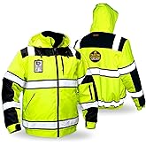 KwikSafety Reflective Jackets | Men's Insulated Hi Vis Work Bombers | Yellow, Orange, Multicolor