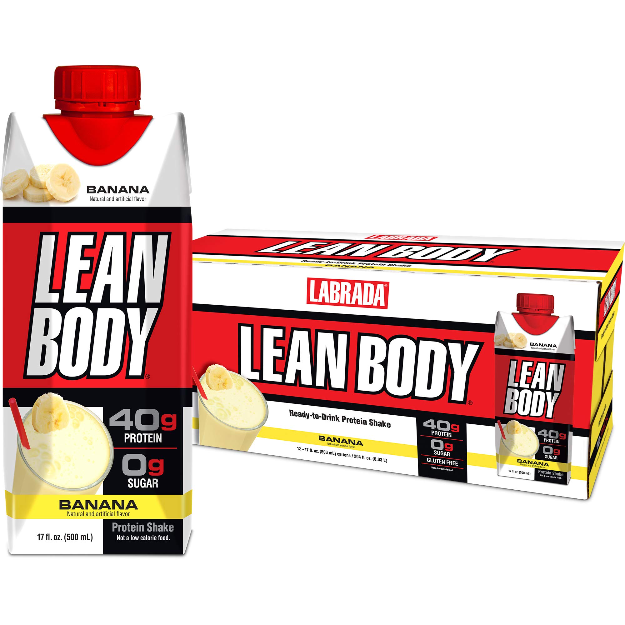 Lean Body Ready-to-Drink Banana Protein Shake, 40g Protein, Whey Blend