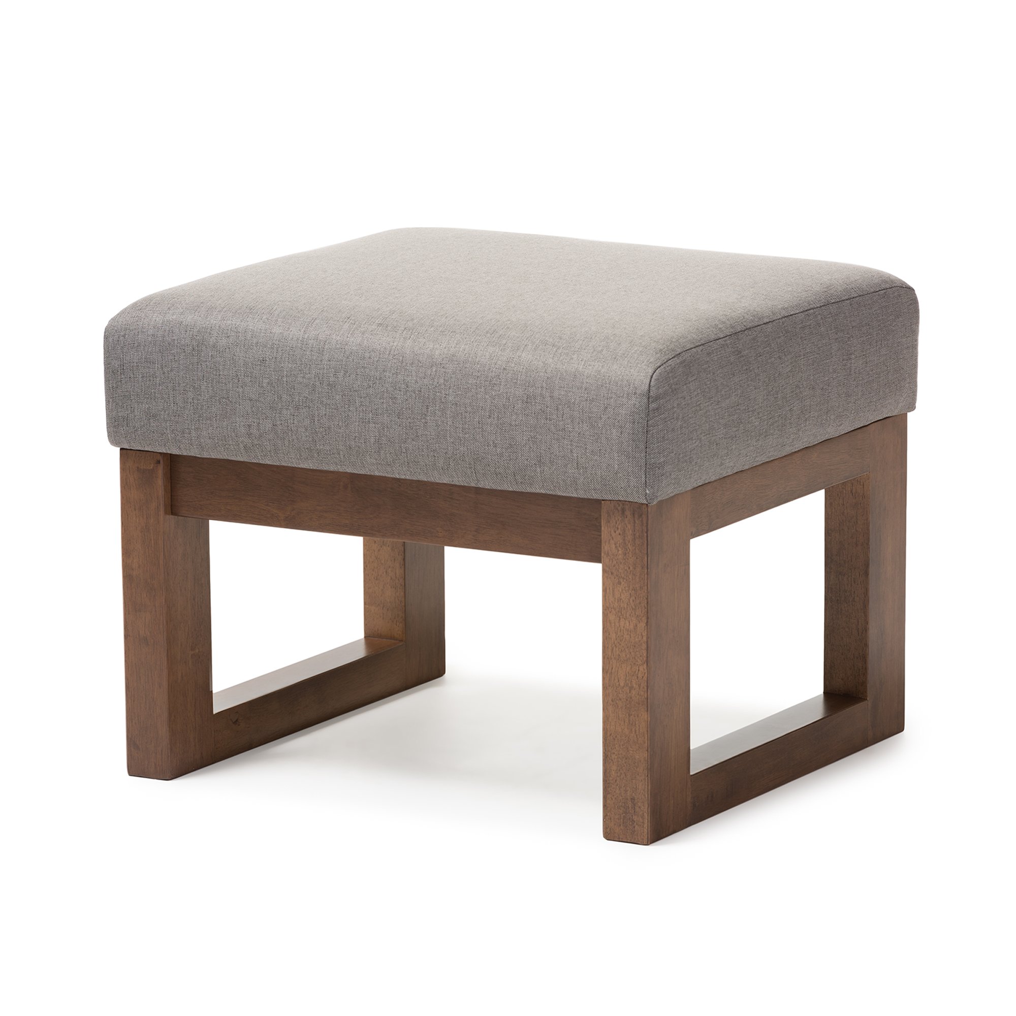 Baxton Studio BBT5200-Grey Ottomans, Grey