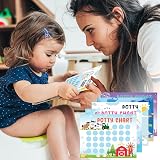 MeleBase Toddler Potty Training Reward Chart 315 Stickers 10 Charts Girls view 5