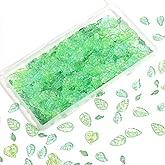 Beadtales 130PCS Glass Trumpet Flower Beads Bellflower Crystal Floral Bead Charms for Bracelets Necklaces Earring Keychain Cell phone chain DIY Jewelry Making