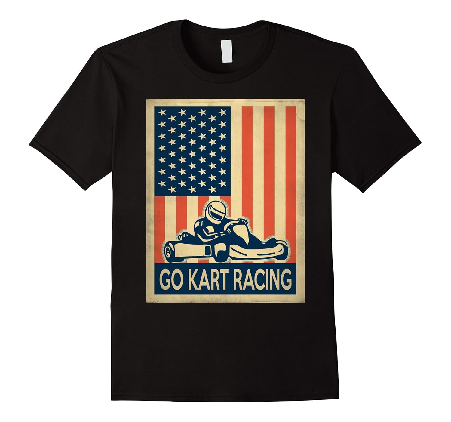 Go kart racing shirt US FlagTShirt Managatee