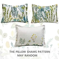 King Size Floral Quilt Set for Bed Lightweight