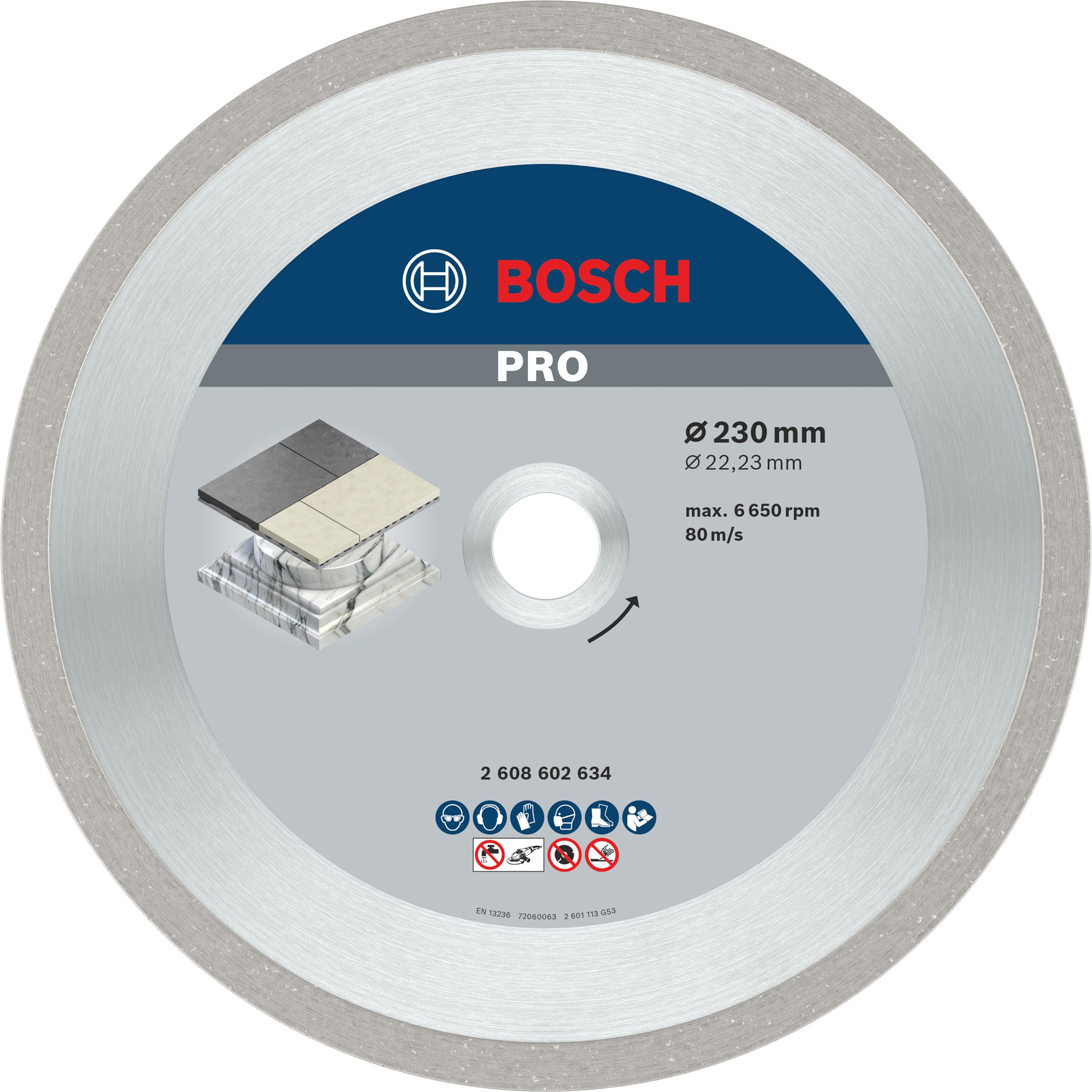 Bosch 2608602634 Diamond Cutting Disc Best for Ceramic