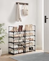 SONGMICS 10 Tier Large Shoe Rack Metal DIY Storage Shelf 45 x 30 x 174 cm view 3