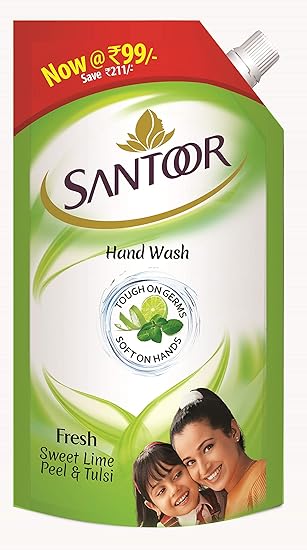 Santoor Handwash Fresh 750ml