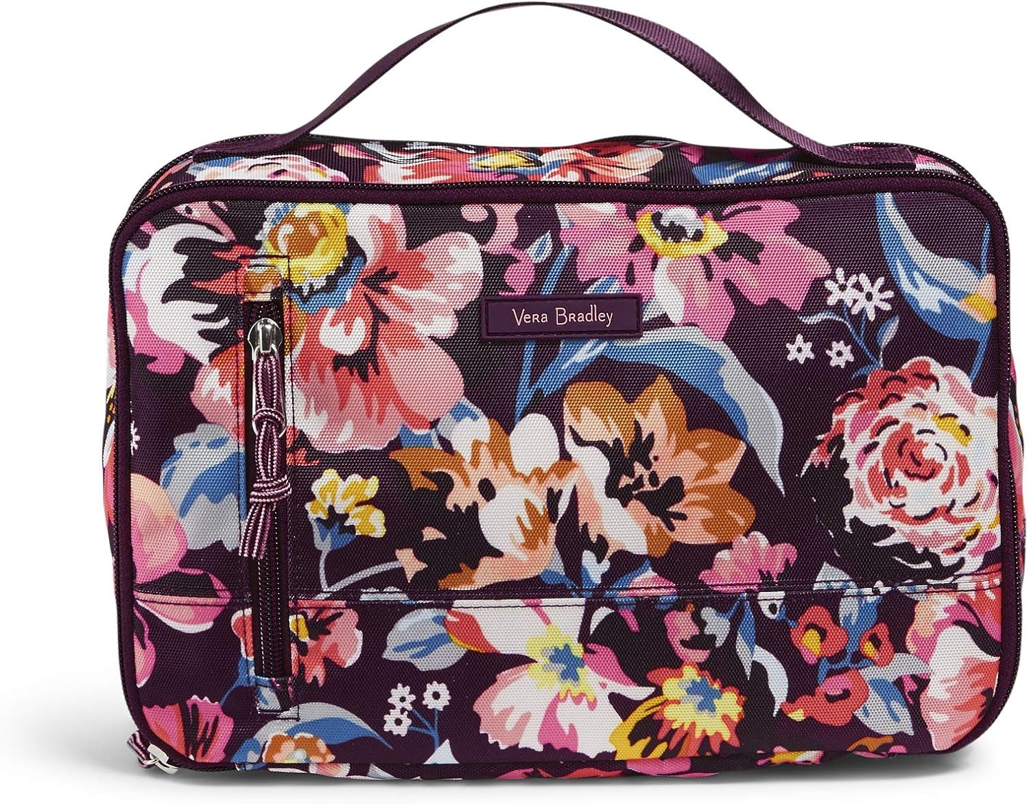 Vera Bradley Women's Lighten Up Large Blush & Brush Makeup Organizer Case