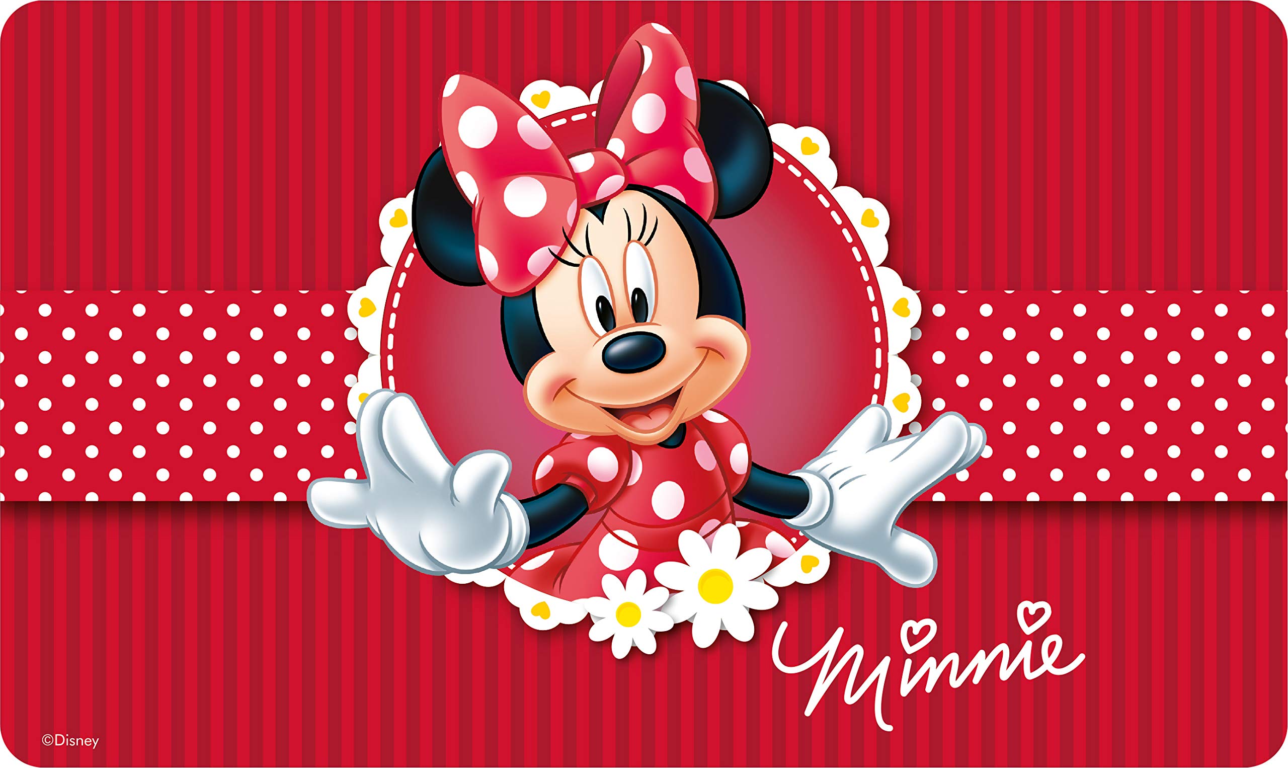 Disney Minnie Mouse 14703 Girl Flower Bread Board, Breakfast Board, Multi-Coloured