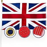 XIFAN Premium British Union Jack Flag 3x5 ft Outdoor, Large Double Sided Heavy Duty 210D England United Kingdom UK English Country Flag, Longest Lasting Decoration with Brass Grommets