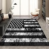 kxry 5 * 7 Feet USA American Flag Soft Area Rugs for Kids Girls Boys Dirty US Stars Stripes Flags Floor Carpet for Living Room Bedroom Dorms Nursery Rooms Home Decor Aesthetic