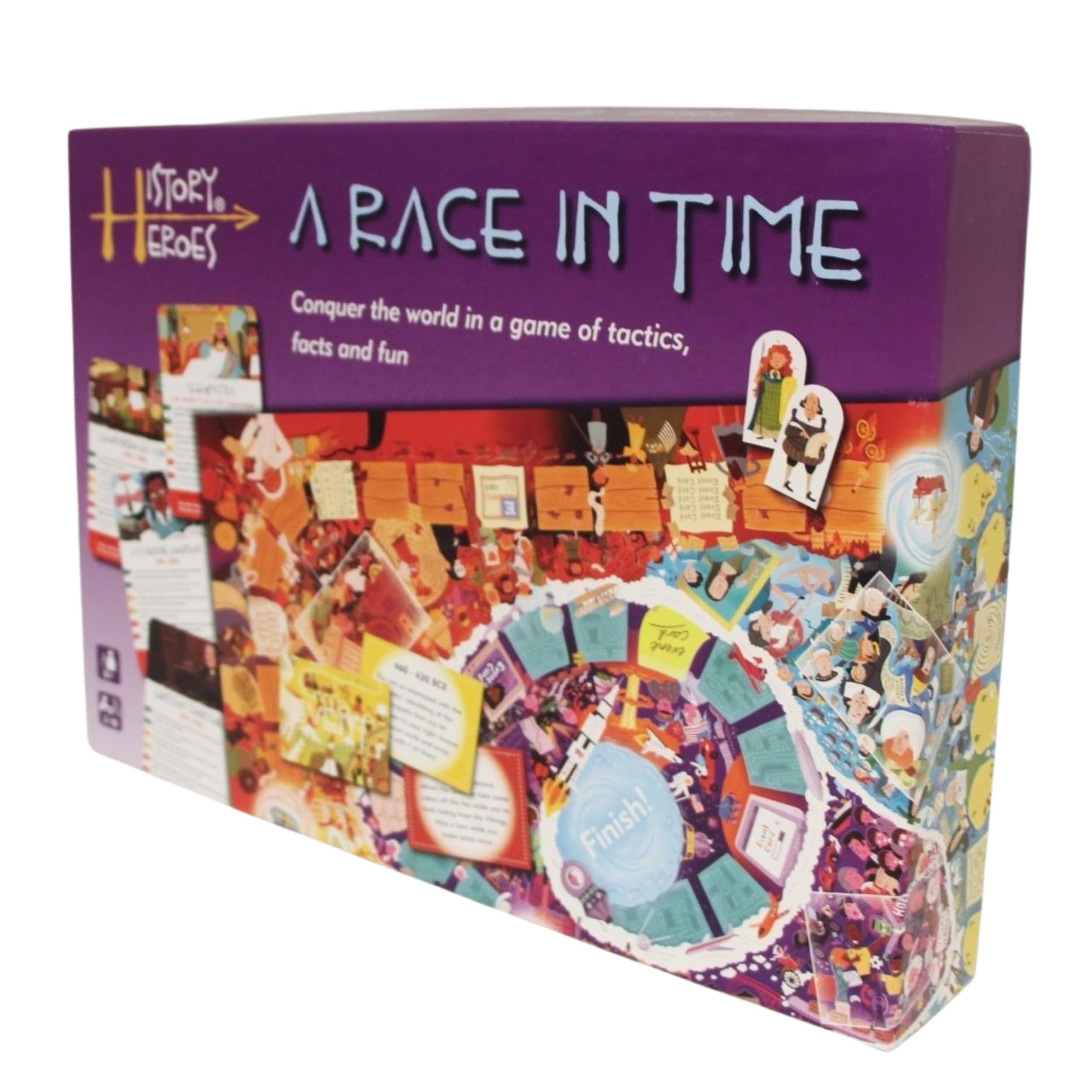 History Heroes: A Race In Time - History Board Game for Kids, Adults, Game Night - Family Friendly, Fun & Educational Party Game About History from the Pyramids to the Present