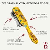 Denman D3 Original Curl Definer & Styler 7 Row Detangling Brush Tiger view 5