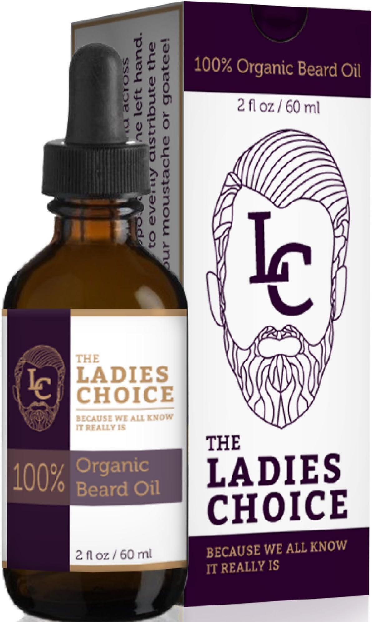 The Ladies Choice 30ml Hypoallergenic Unscented Beard Oil for Men- Fragrance Free, Organic Beard Oil- Grow Thick Hair That Looks and Feels Great- The Perfect Beard Oil for a Better Beard!
