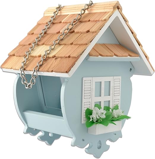 Garden Bazaar Hb 2082b Little Wren Bird Feeder Blue Amazon Co