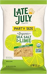 Late July Organic Restaurant Style Sea Salt & Lime Tortilla Chips, 14.75 OZ