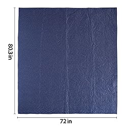 Nouva Moving Blankets 12 Pack, Heavy Duty 72" x