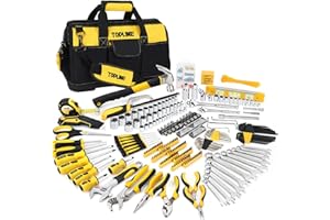 TOPLINE 467-Piece Household Home Tool Sets for Mechanics, 16-Inch Tool Bag with Heavy Duty Home Tool Kit Included, Tool Sets for Men, Tool Kits for Home General Maintenance, Basic Applications