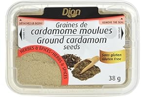 Dion Ground Cardamom | 39 g Resealable Jar | Gluten-Free, Non-Irradiated | Aromatic Spice for Baking, Curries & Coffee