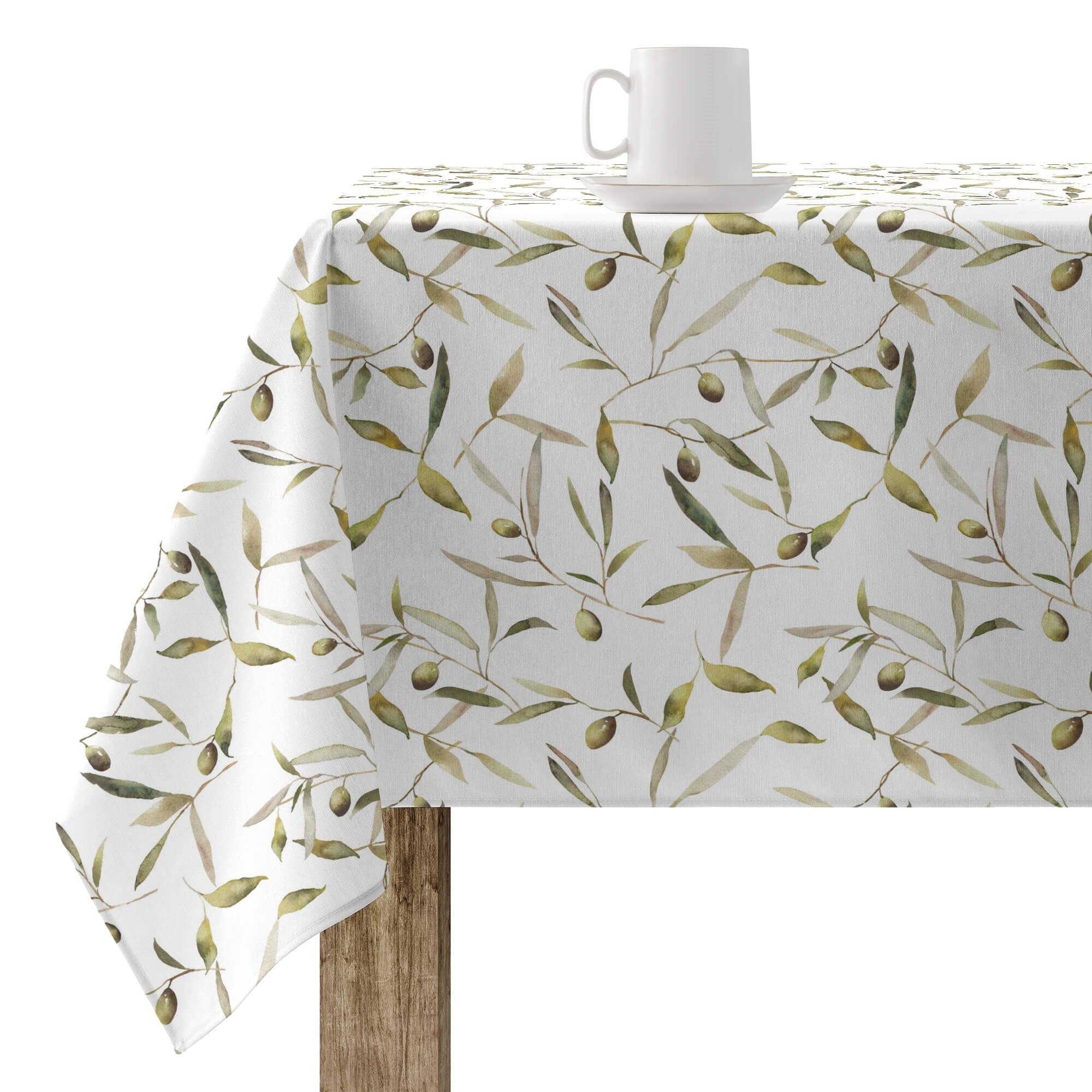 BELUM Stain-Resistant Tablecloth Size 100 x 80 cm – Extra-Soft Touch Multi-Coloured Fabric Tablecloth 100% Organic Cotton Model T07