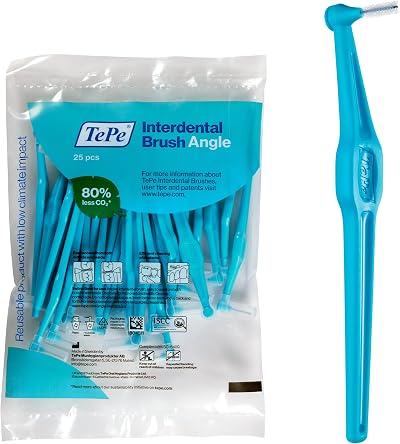 TePe Angled Blue Interdental Brush 0.6mm 25 Pack TePe