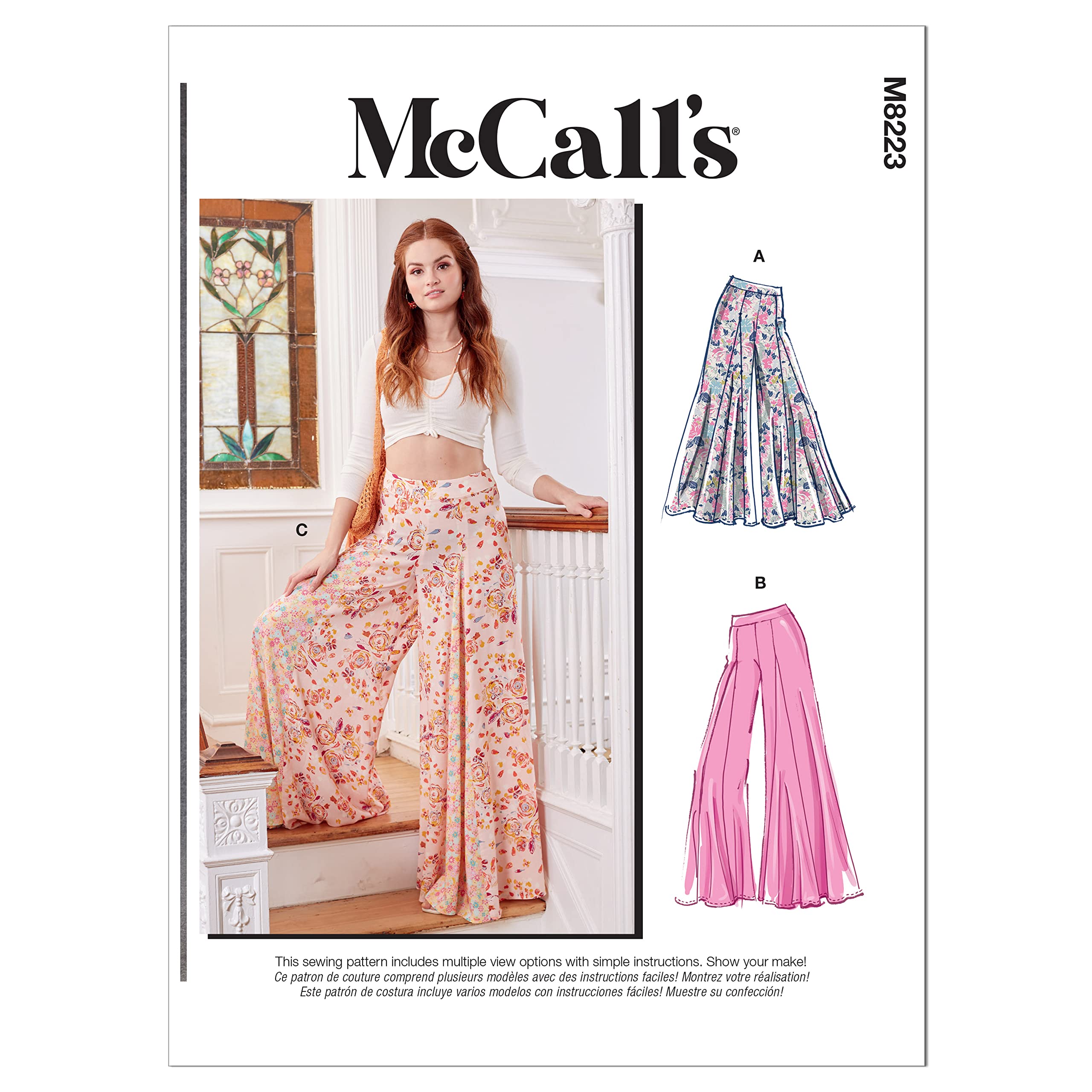 McCall's Sewing Pattern M8223ZZ ZZ (L-XL-XXL) Misses' Pants