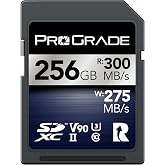 ProGrade Digital SDXC UHS-II V90 Iridium Memory Card (256GB) | Read Speed Up To 300Mb/S and Write Speed Up To 275Mb/S for Fast Capture, File Transfers, and Professional Workflows