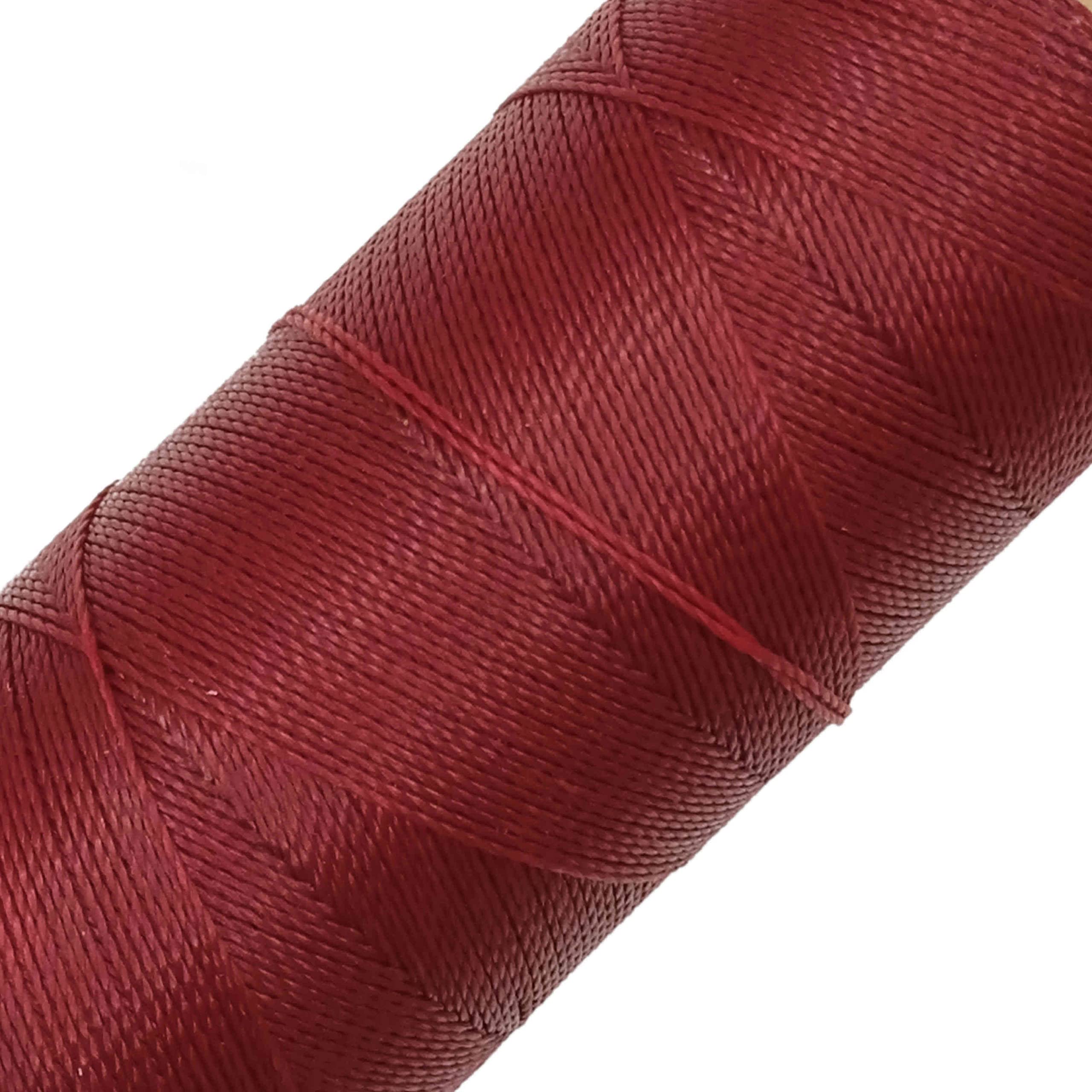LINHASITA Waxed Thread 100gr / 360 Metres 0.5 mm Thick Polyester Macrame 30 Colours - burgundy — image 1
