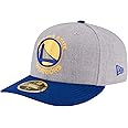 NBA Golden State Warriors Men's Low Profile 59FIFTY Fitted Cap, 7.75, Heather Gray